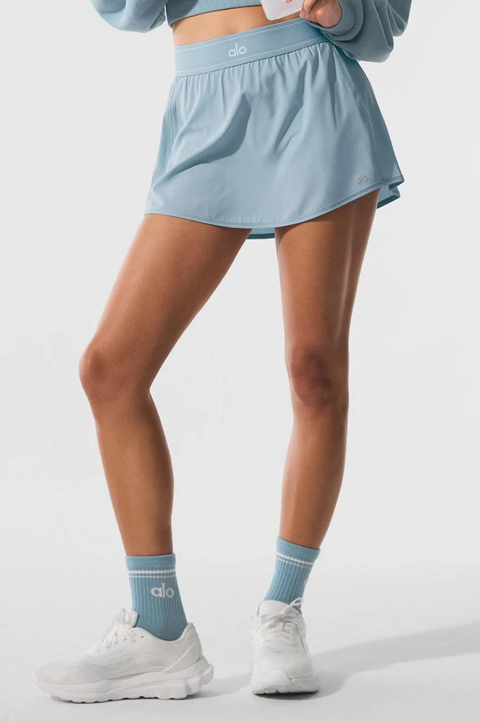 Alo Match Point Tennis Skirt - Celestial Blue 1