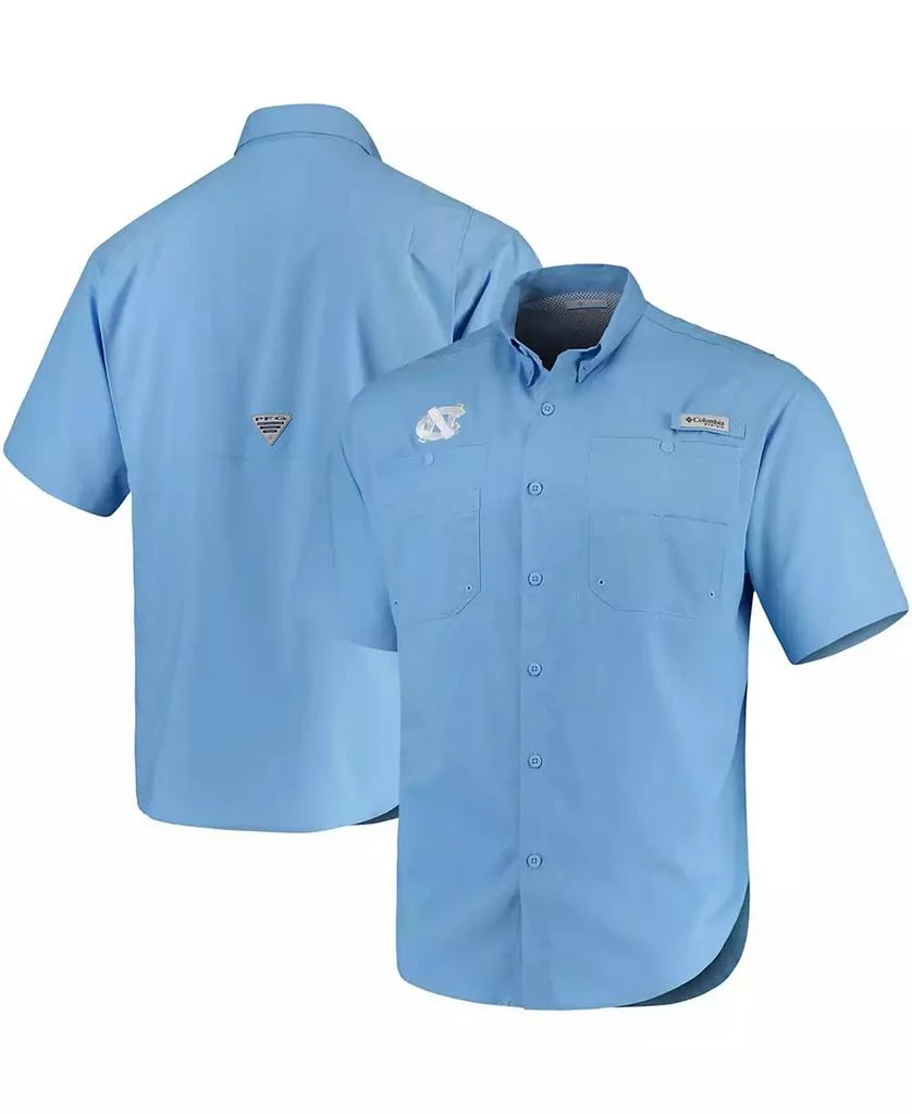 Columbia Men's Light Blue North Carolina Tar Heels Tamiami Shirt 3