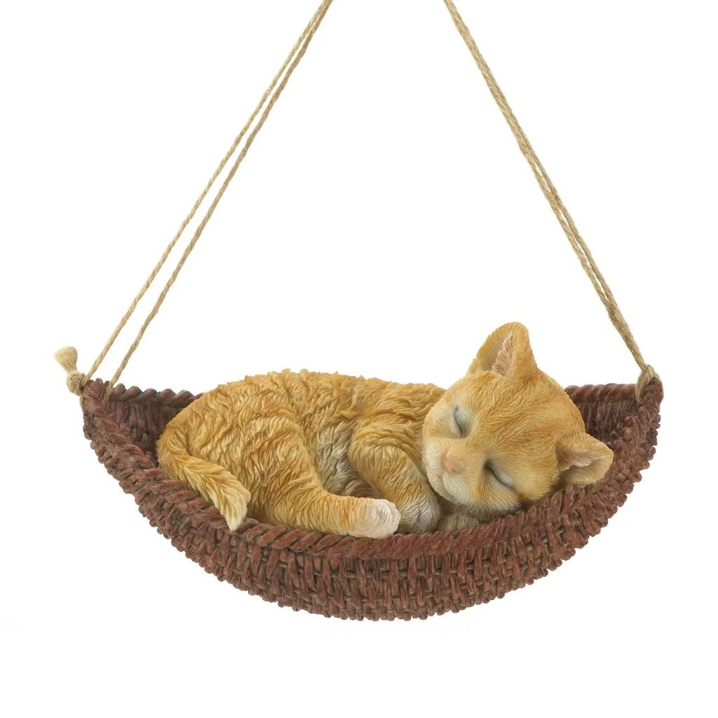 Actifo Napping Kitten on Hammock Hanging Figurine - Multicolor 3