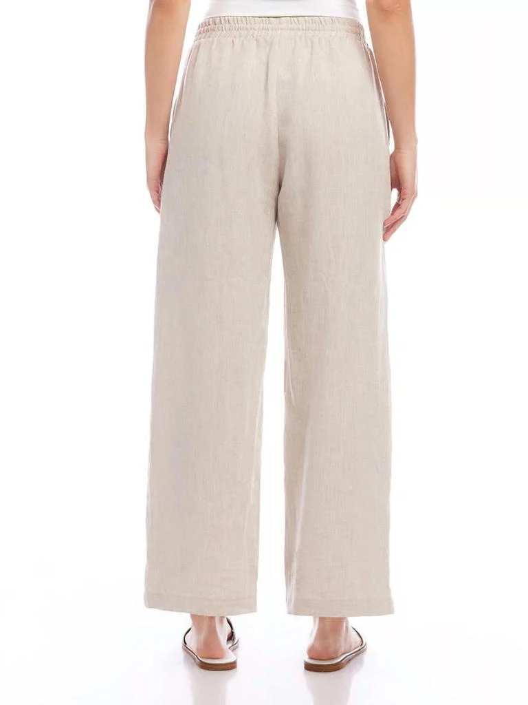 Karen Kane Drawstring Pants In Oatmeal 3