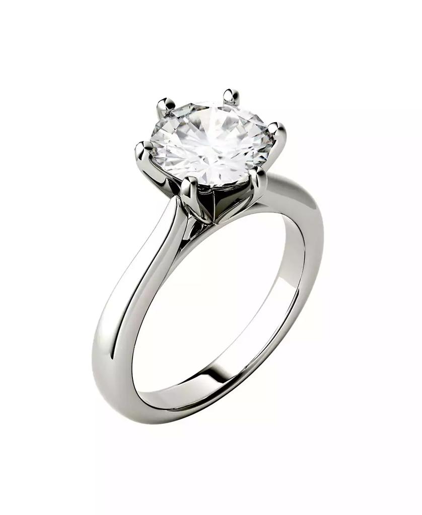 Charles & Colvard Moissanite Solitaire Engagement Ring 1-9/10 ct. t.w. Diamond Equivalent in 14k White, Yellow or Rose Gold