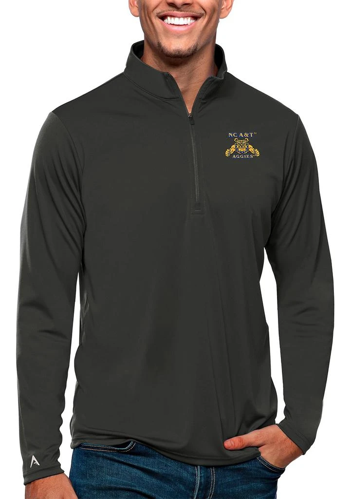 Antigua NC A&T Aggies NCAA North Carolina A&T Aggies Tribute Quarter-Zip Pullover Top