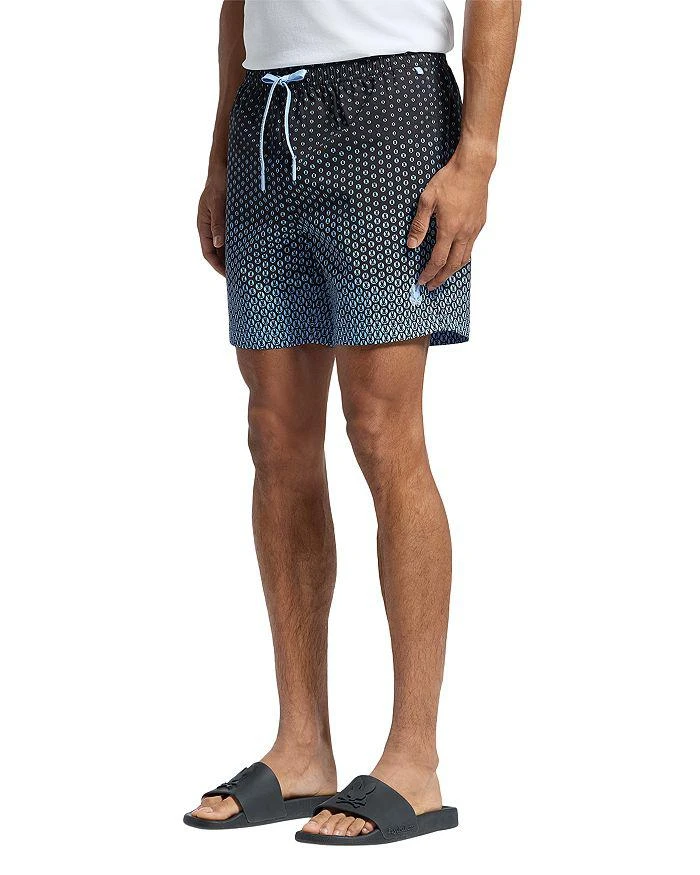 Psycho Bunny Bendigo Allover Print 5.75" Swim Trunks 3