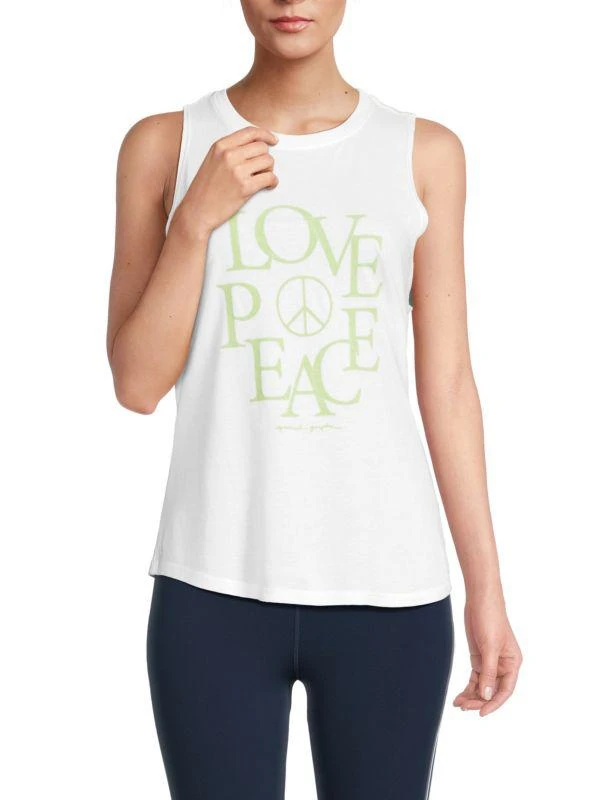 Spiritual Gangster Love Peace Graphic Tank Top 1