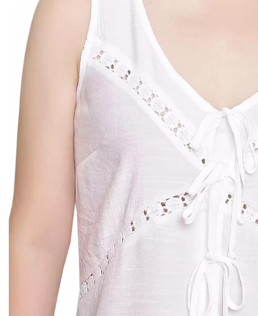NY Collection Petite Sleeveless V Neck Blouse 4