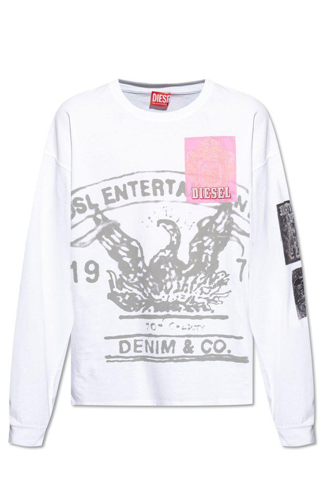 【DIESEL】T-Boxt-Ls-Q10 Diesel Diesel T-Boxt-Ls-Q10 Long Sleeved T-Shirt - T-Shirts
