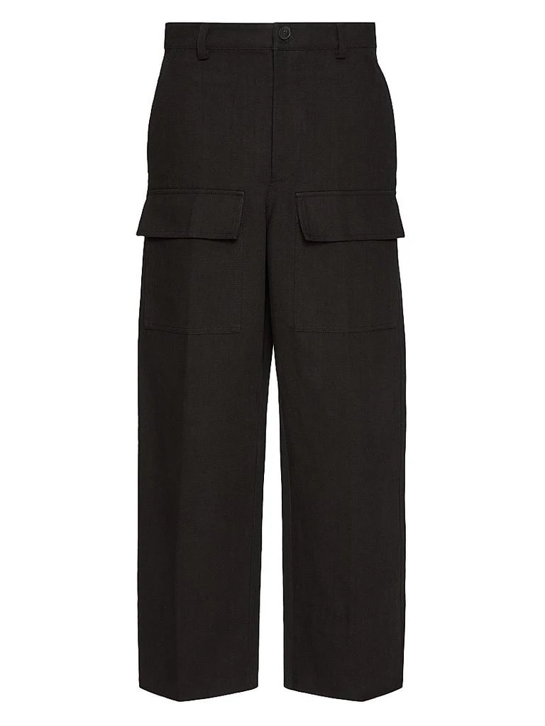 Valentino Cotton Canvas Cargo Pants 1