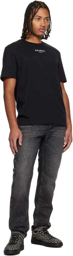 Balmain Black B-Court Monogram Sneakers 5