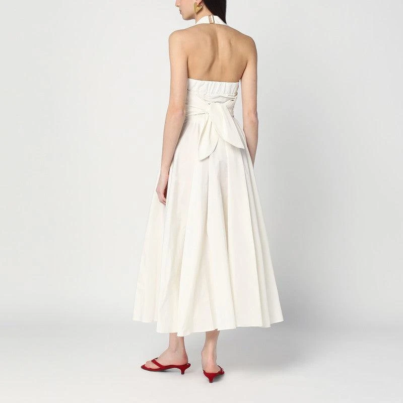 ivory formal dress plus size Plus Size Eliora Ruffled Dress- Ivory 3X / Ivory at Curvy Sense main image 1