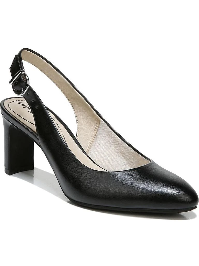 LifeStride Gigi Sling  Womens Cushioned Footbed Slip On Dress Heels 8