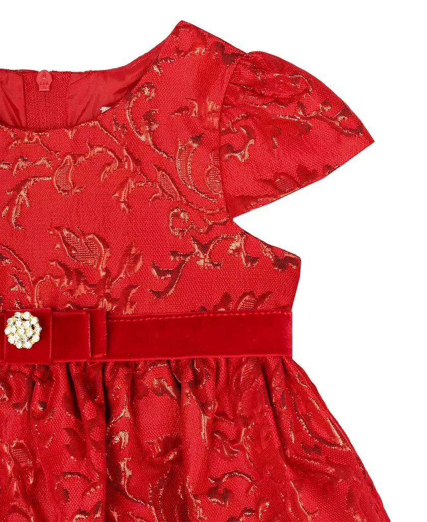 Rare Editions Baby Girl Brocade Social Dress 3