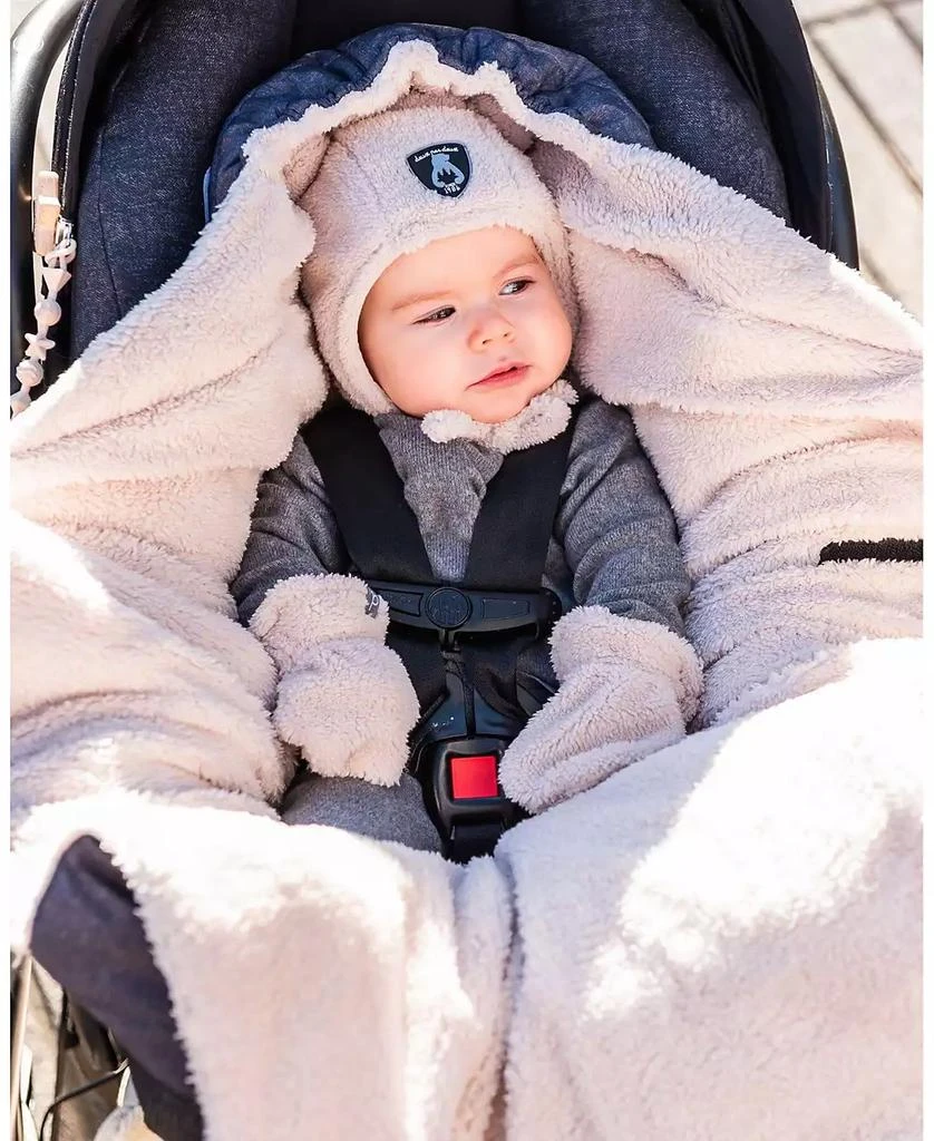 Deux par Deux Baby Baby Unisex Evolutive Baby Footmuff Textured Gray 2