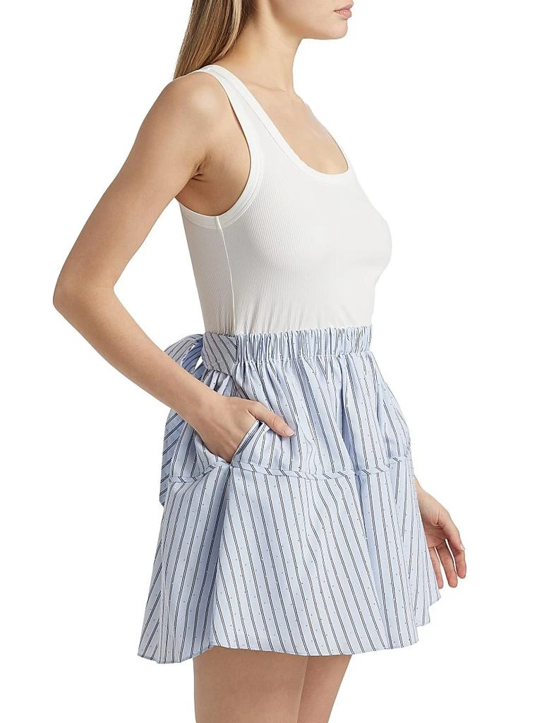 Ramy Brook Moxie Crystal-Embellished Striped Minidress 4