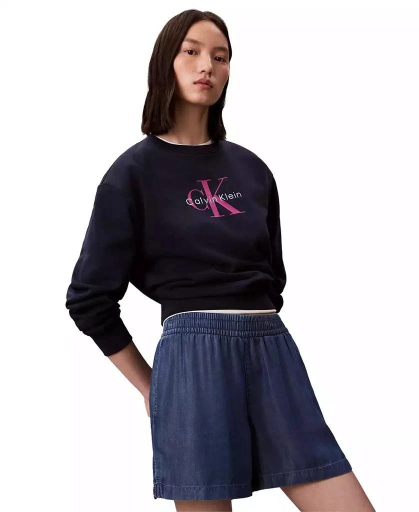 Calvin Klein Women's Chambray Pull-On Shorts 3