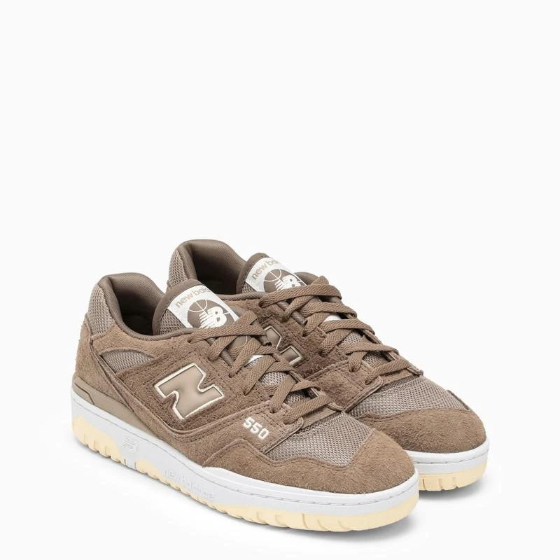 New Balance Low 550 beige suede trainer 3