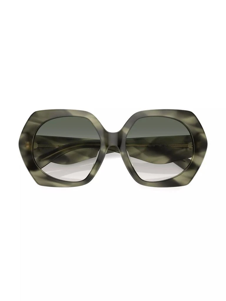 Tory Burch Kira 55MM Oversized Geometric Sunglasses 6