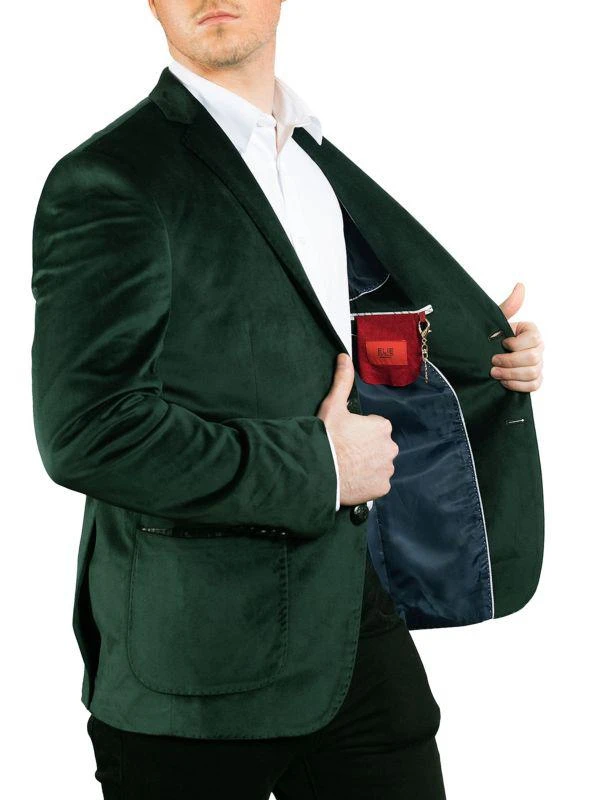 Elie Balleh Slim Modern Fit Velvet Sport Coat 3