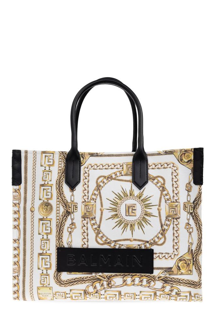 【送料&関税込】Balmain B Army Monogram Jacquard Small Tote Balmain B-Army Small Monogram Jacquard Tote Bag | Saks Fifth