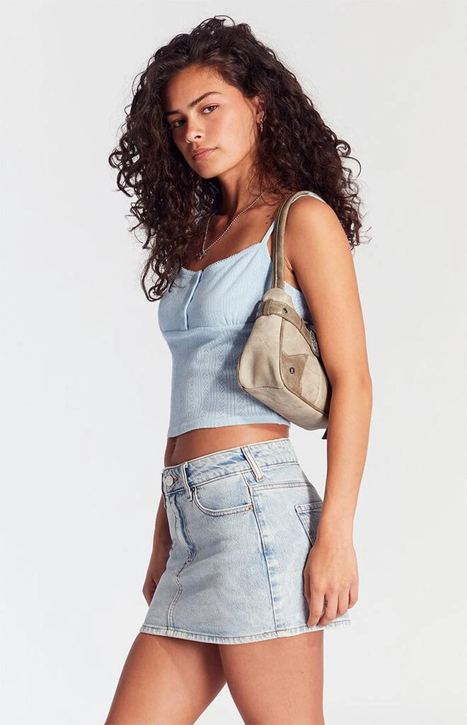 PacSun Bella Light Indigo Denim Skirt 3