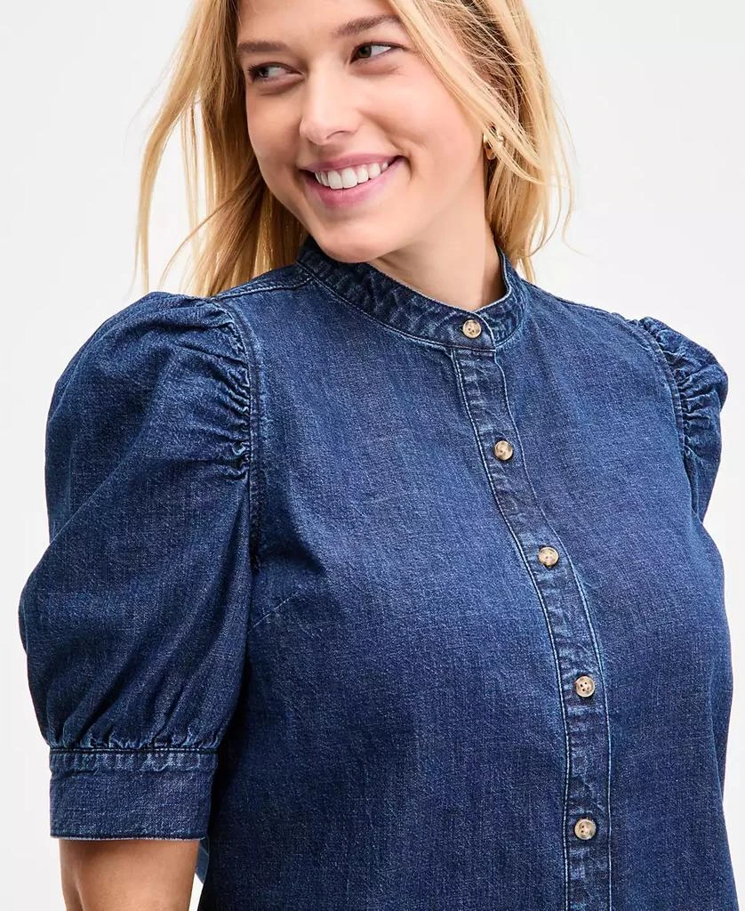On 34th Women
s Denim Puff-Sleeve Shirt, Exclusively at Macy
s 3