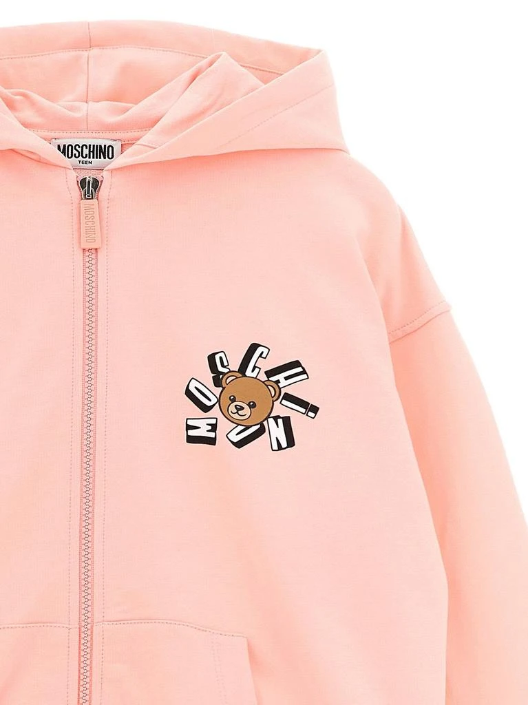 Moschino Moschino Kids Logo Printed Hoodie Joggers Suit 4