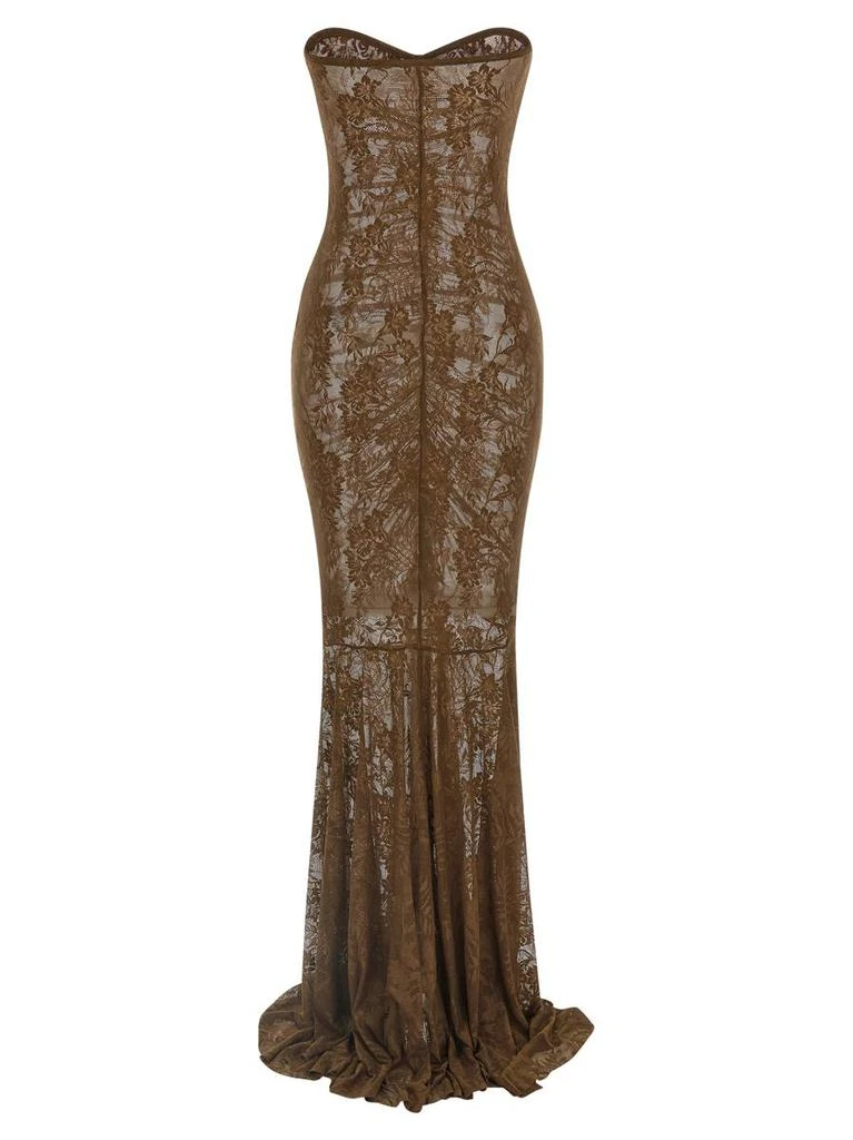 chinese dress ladies Norma Kamali Cross Halter Fishtail Gown main image 0