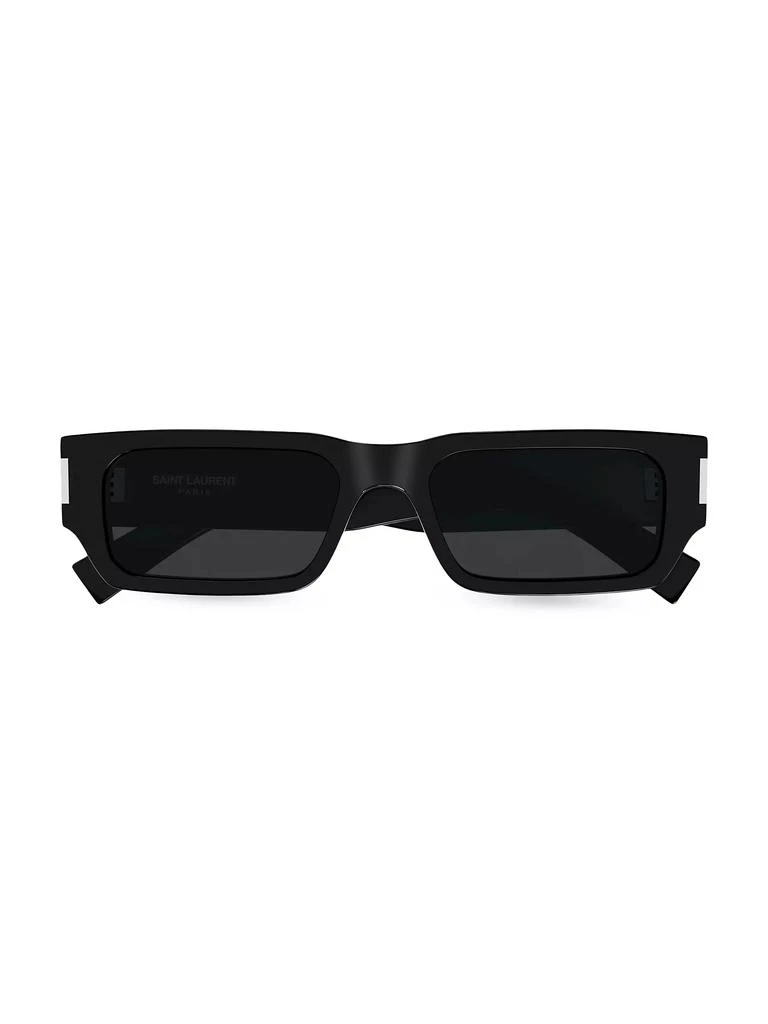 Yves Saint Laurent Naked Wirecore 54MM Rectangular Sunglasses 1
