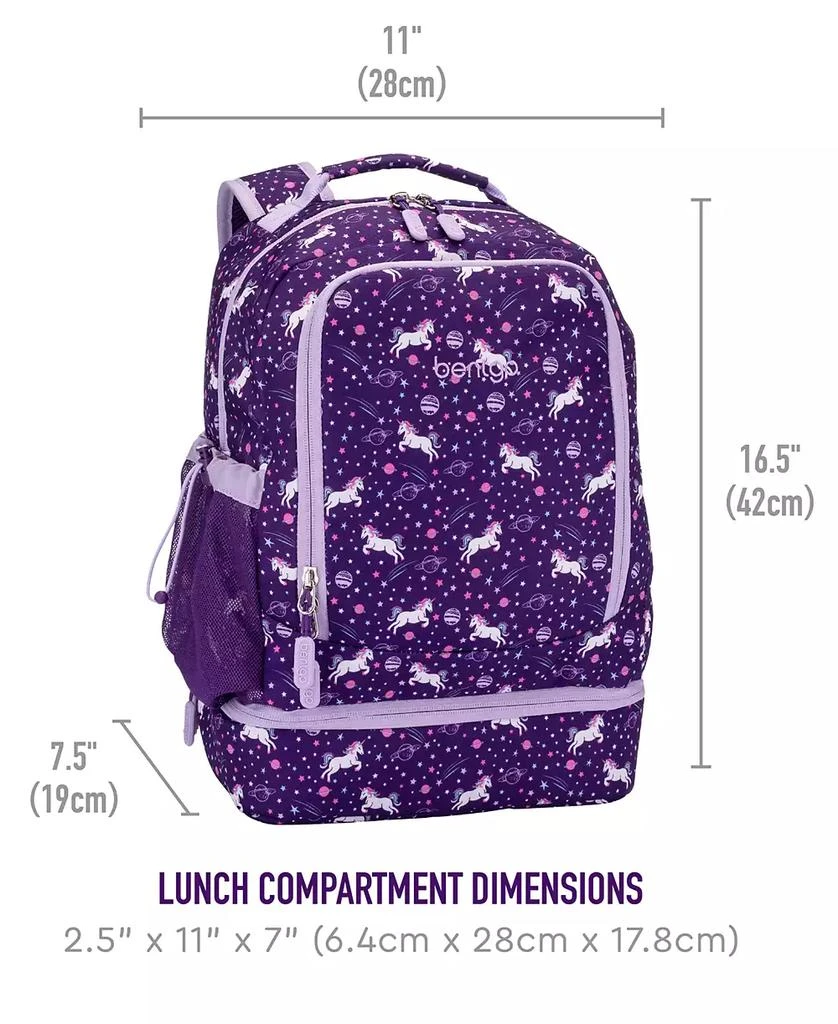 Bentgo Kids Prints 2-in-1 Backpack & Lunch Bag - Unicorn 8