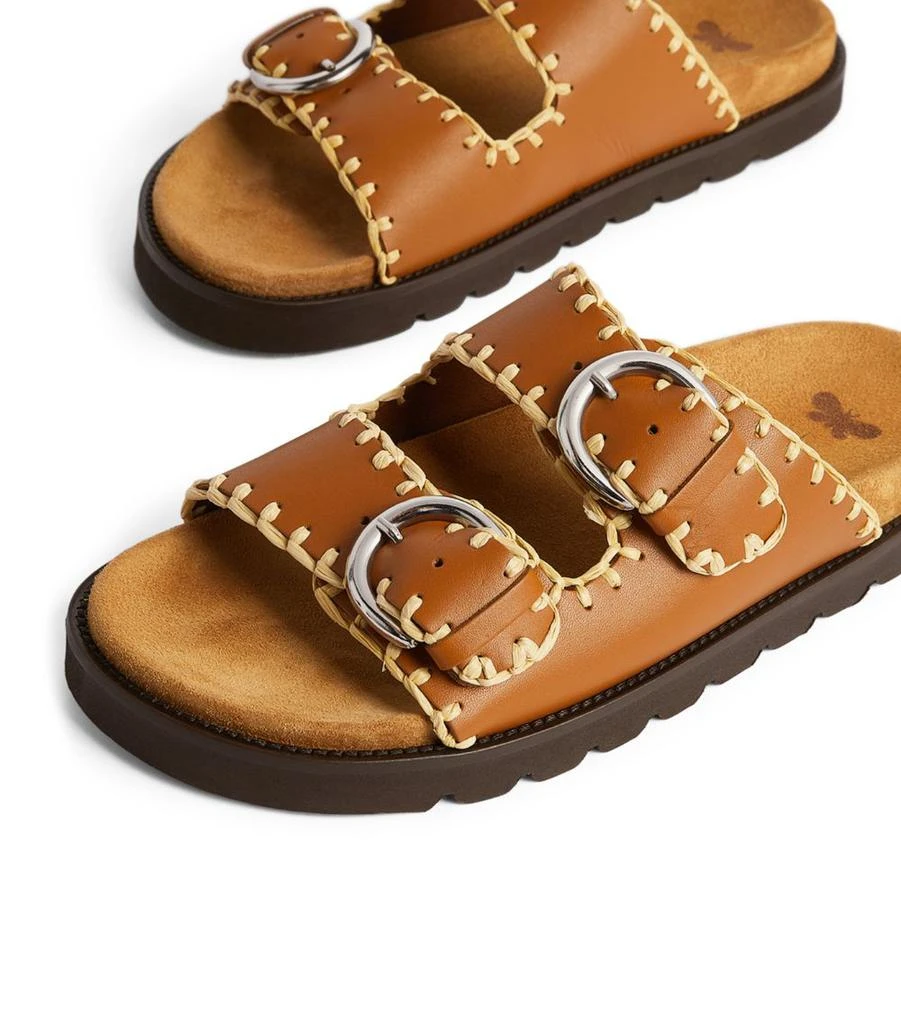 Weekend Max Mara Leather Buckled Sandals 7