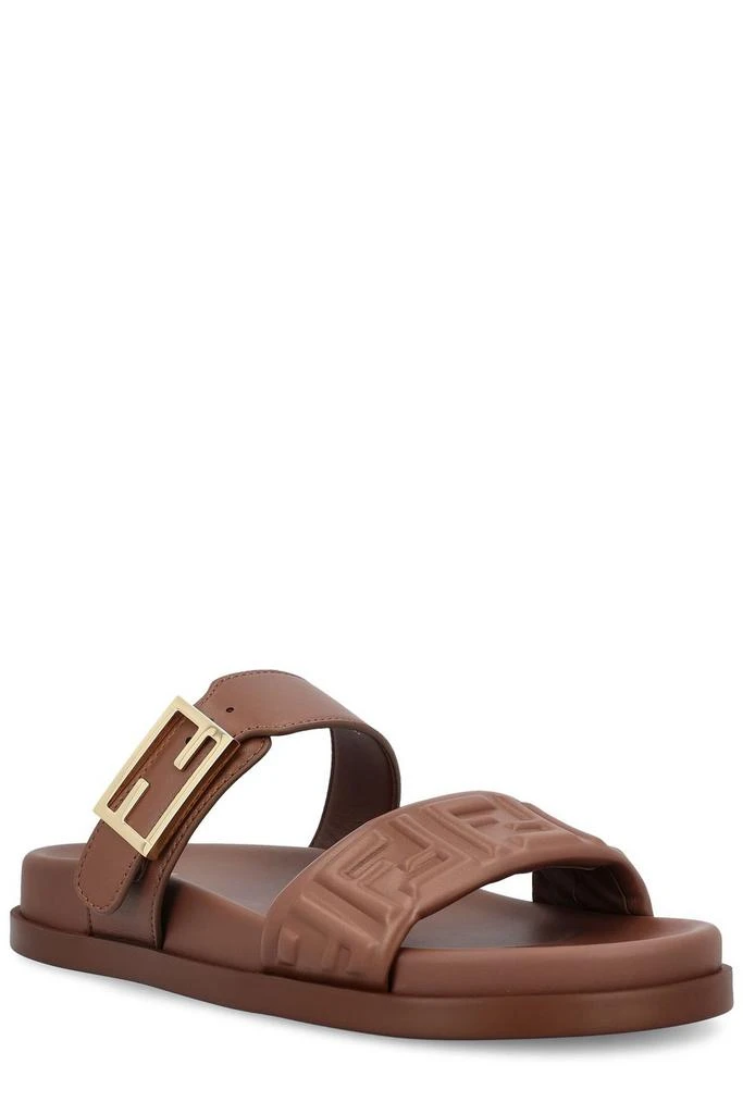 Fendi Fendi Feel FF Embossed Double Band Sandals 2