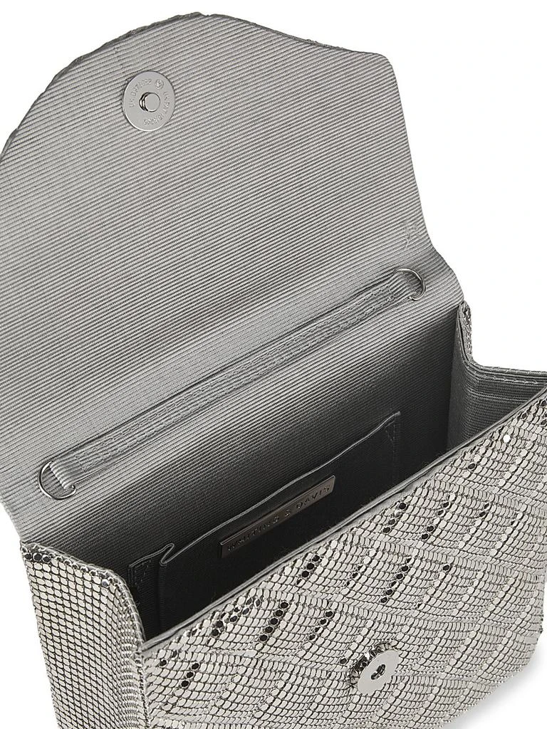 Whiting & Davis Stevie Brass Mesh Clutch 4
