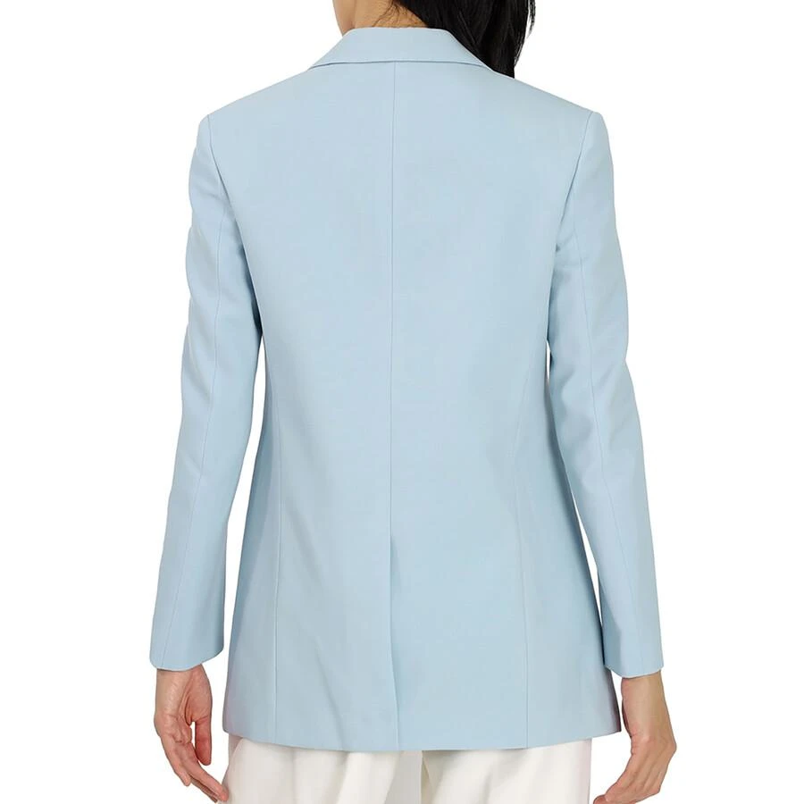 Burberry Ladies Pale Blue Wool Step-through Blazer 2