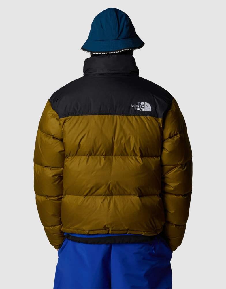 The North Face The North Face M 1996 retro nuptse puffer jacket in green & black