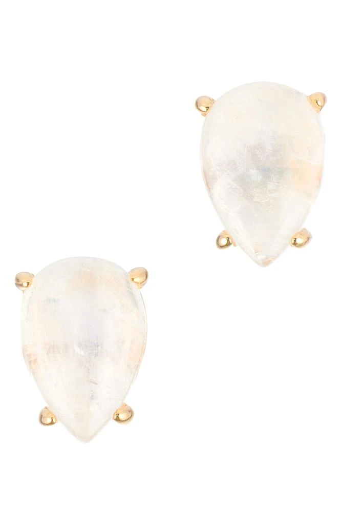 ADORNIA FINE Moonstone Pear Stud Earrings 1