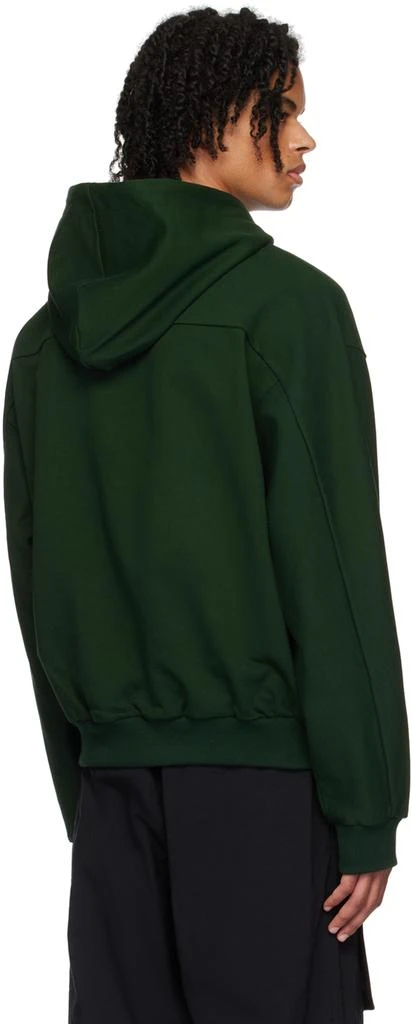 Juun.J Green Drawstring Hoodie 3