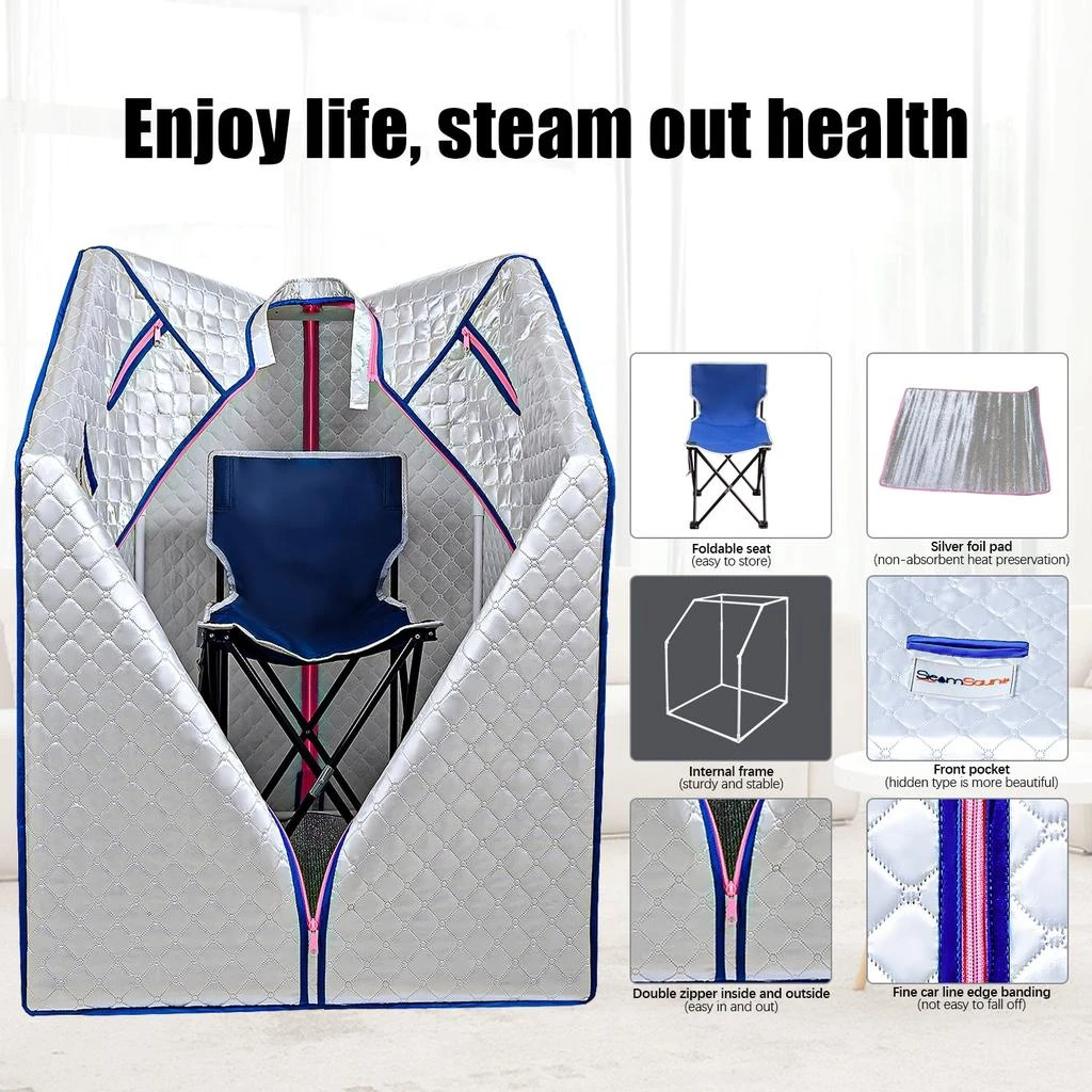 Streamdale Furniture Streamdale Sojourner Portable Sauna For Home - Steam Sauna Tent 1