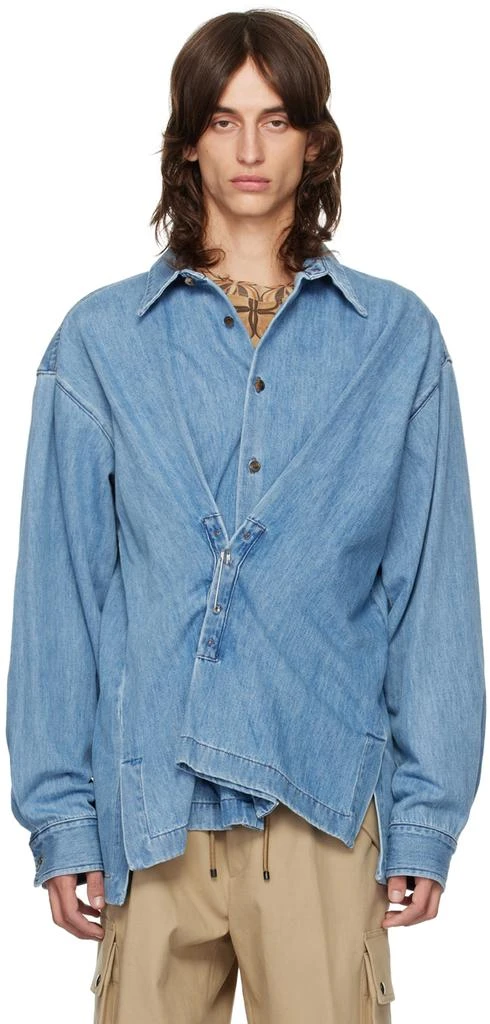 Dries Van Noten Blue Coulter Shirt 1