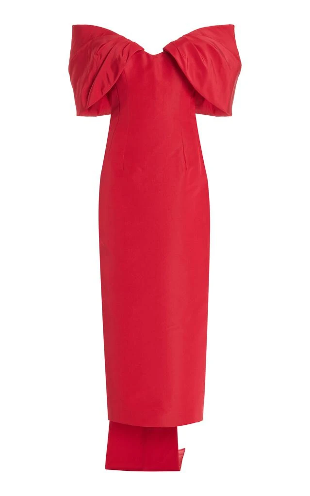 moda operandi red dress Venus Cutout Midi Dress By Christopher Esber