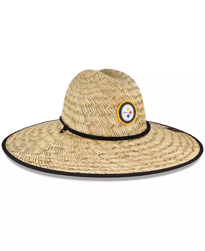 New Era Men's Natural Pittsburgh Steelers 2021 NFL Training Camp Official Straw Lifeguard Hat 4