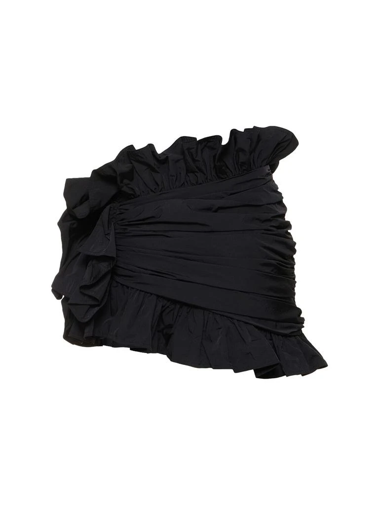 AREA Ruffled Nylon Mini Skirt 4