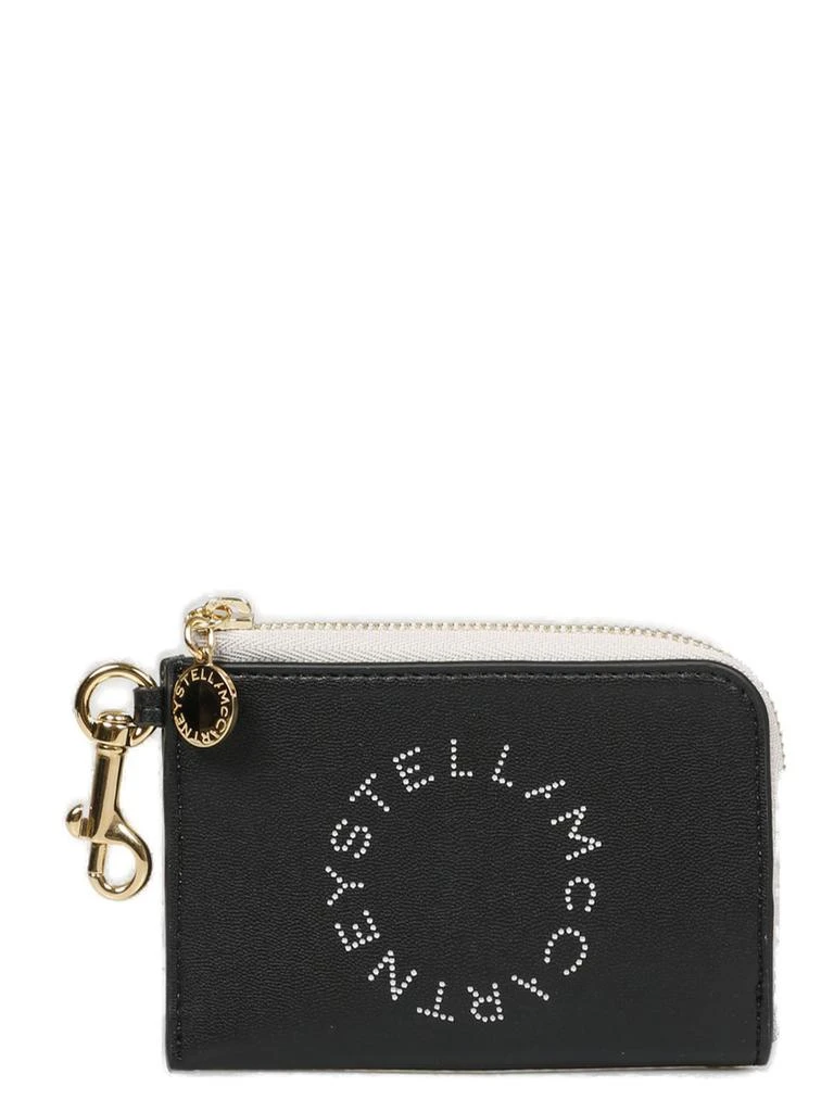 Stella McCartney Stella McCartney Logo Perforated Zipped Wallet 1