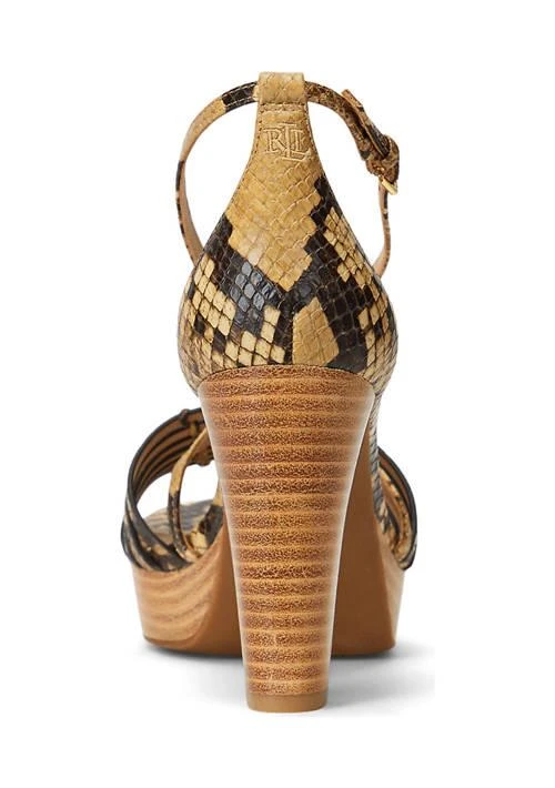 Ralph Lauren Ralph Lauren Shelby Faux Snakeskin Platform Sandals 3