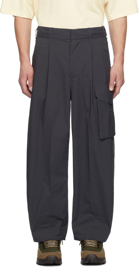 DESCENTE Gray Primeflex Wide Cargo Pants