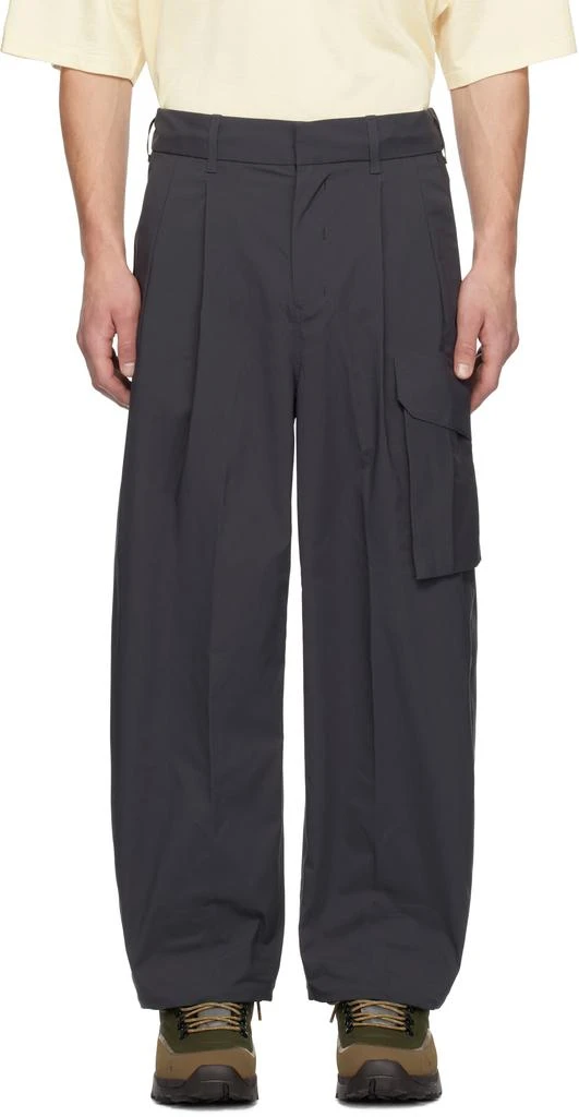 DESCENTE Gray Primeflex Wide Cargo Pants 1