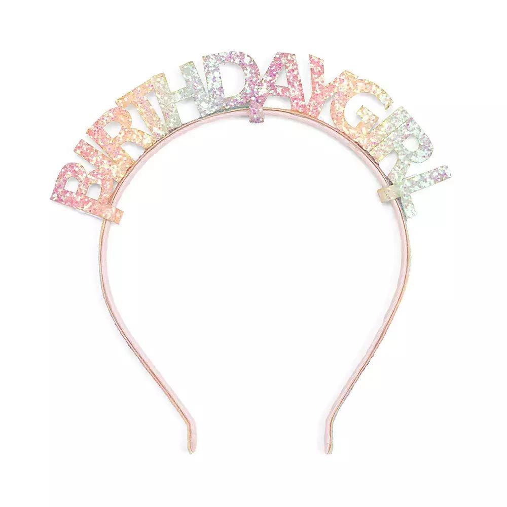 Sweet Wink Child Girl
s Pastel Rainbow Birthday Girl Headband