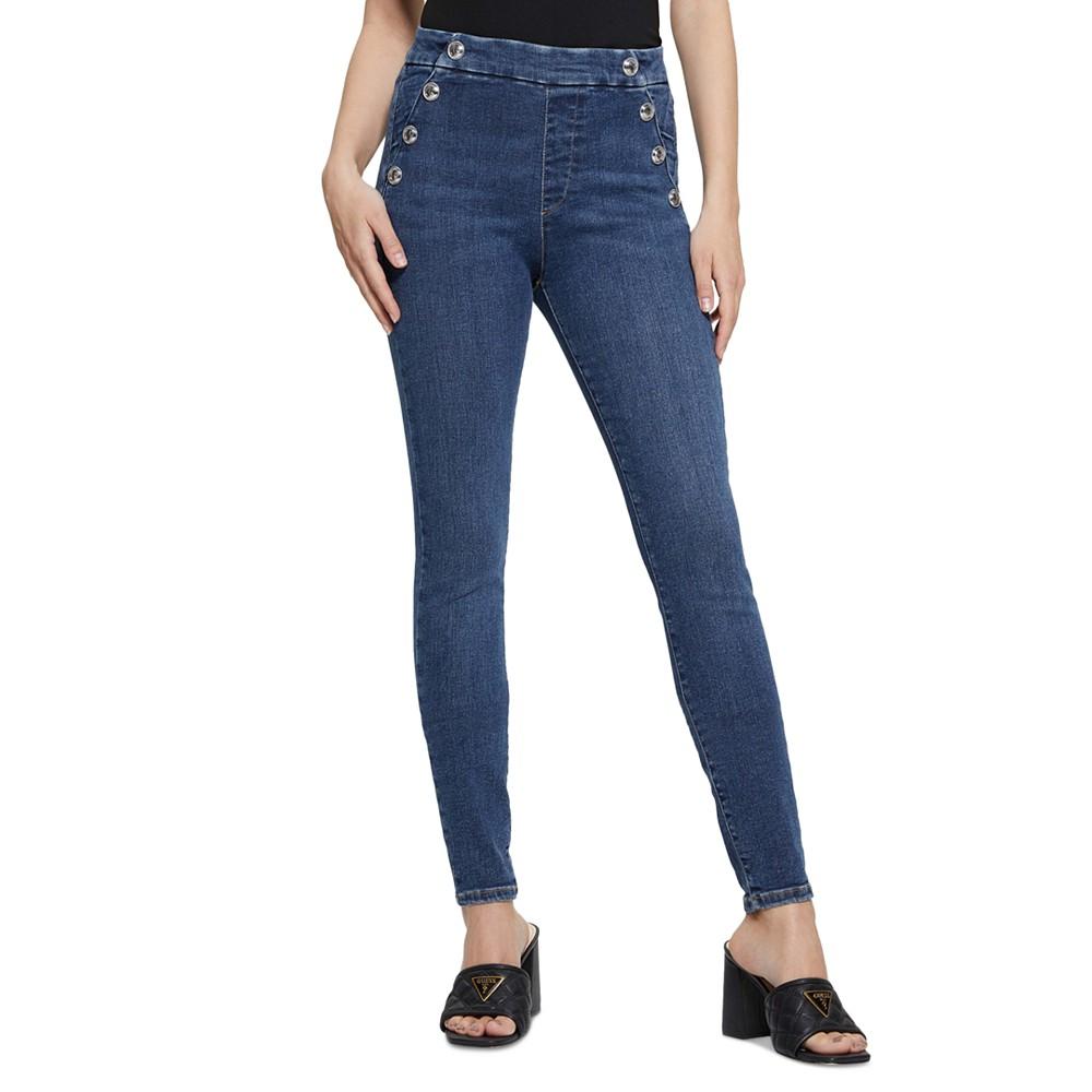 GUESS Women's Aubree High Rise Pull-On Skinny Jeans