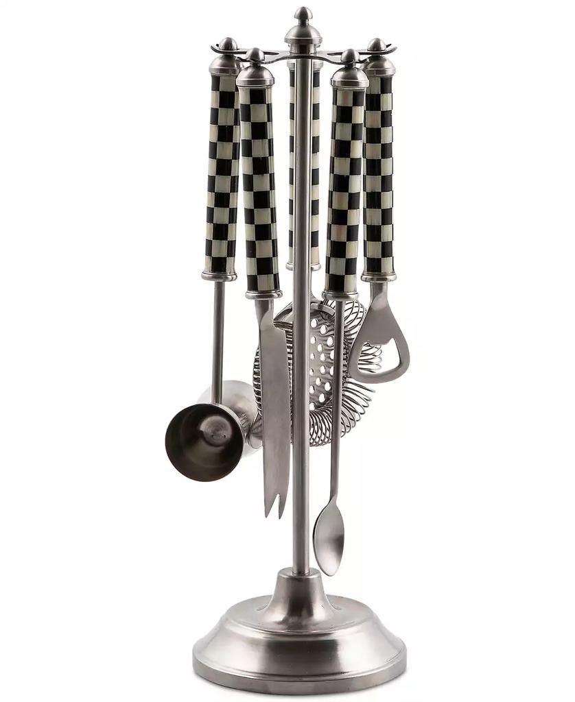 MacKenzie-Childs 3260 Courtly Check Bar Tool Set