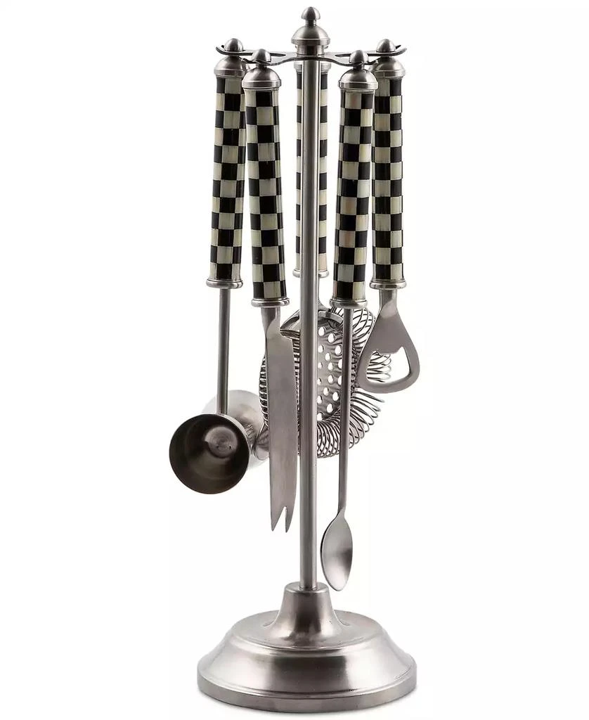 MacKenzie-Childs 3260 Courtly Check Bar Tool Set 1