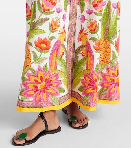 white linen kaftan dress Isla Kaftan