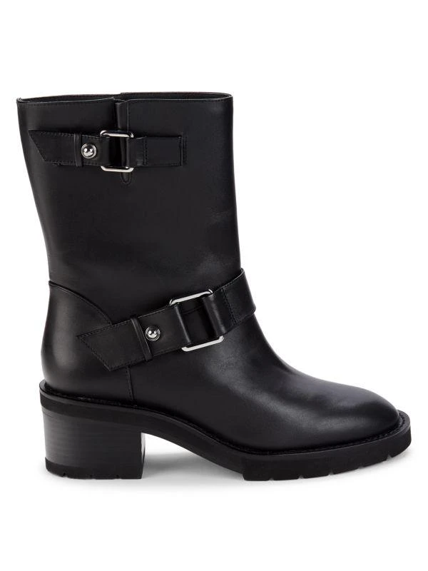 Stuart Weitzman Boulevard Leather Belted Ankle Boots 1